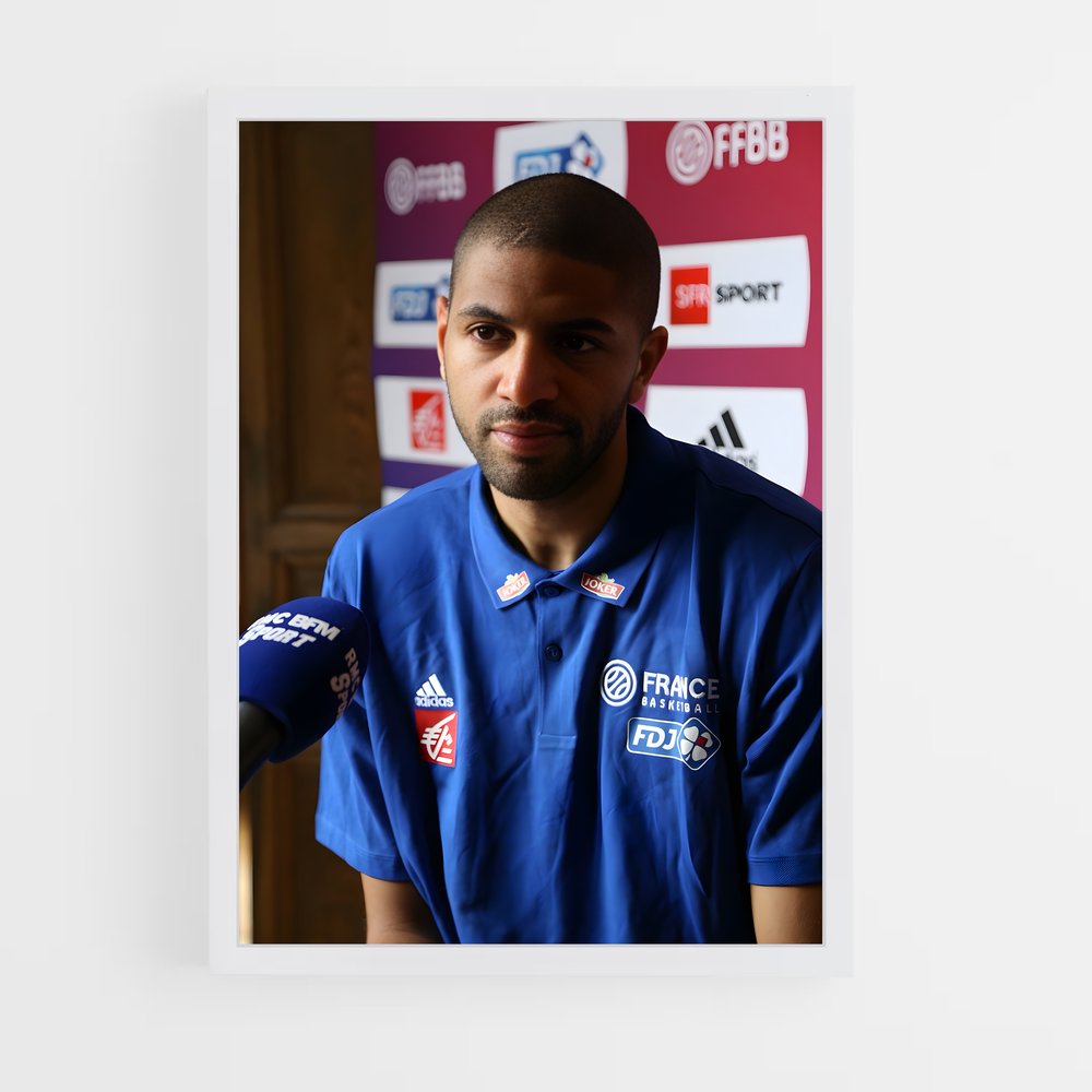 Poster Le Charisme de Batum – affiche Basketball (vue 3)